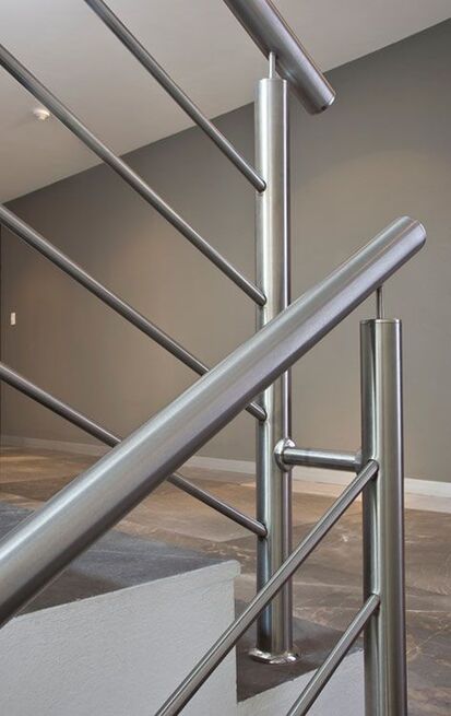 barandillas para escaleras interiores de acero inoxidable
