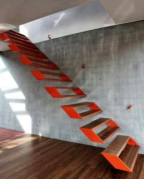 diseño escaleras acero y madera