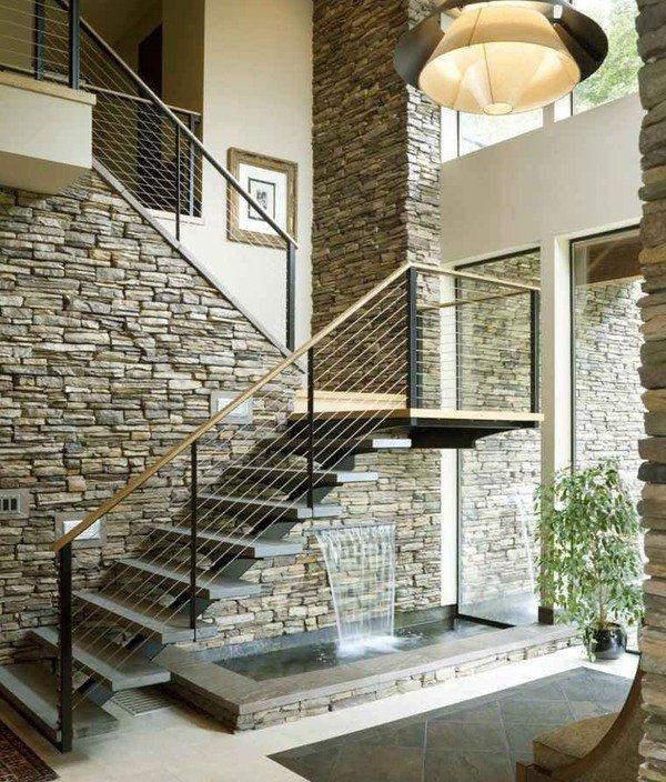 escaleras modernas acero